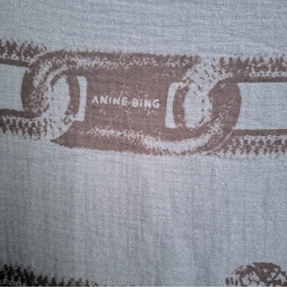 Anine Bing Praia Sarong – Navy Snake Link Print - Picture 5 of 8